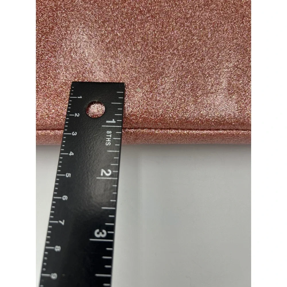 Kate Spade Rose Gold Glitter Padded Tablet Sleeve iPad Case Zip Cover